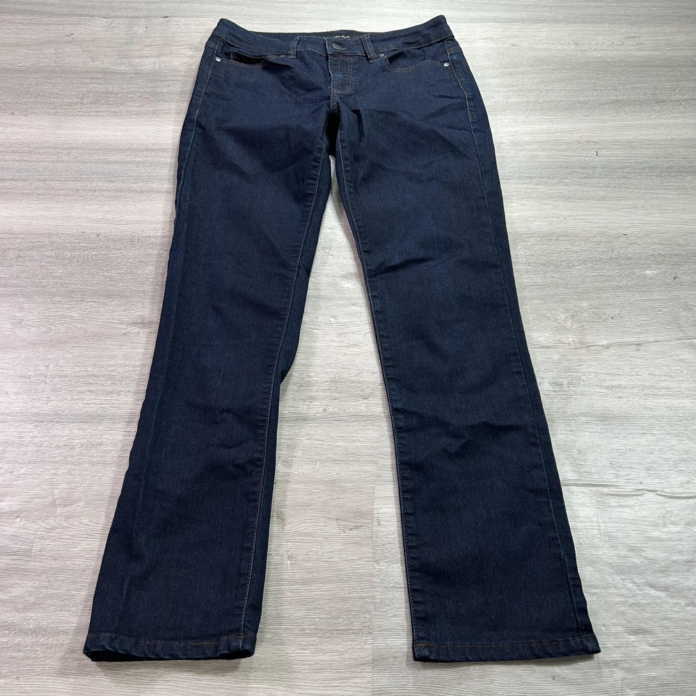 Calvin Klein Jeans Womens‎ 4x30 Dark Wash Denim Stretch Straight Leg Pants